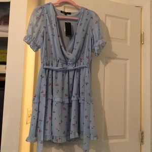 Really cute brand new blue dress with cherries! Perfect for summer